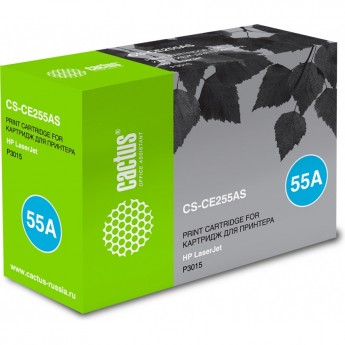 Лазерный картридж CACTUS CS-CE255AS (HP 55A) для HP LaserJet M521 Pro 500 MFP, M521dn Pro MFP, M521dw Pro MFP, M525 , M525c MFP, M525dn MFP, M525f MFP, P3010, P3015, P3015d, P3015dn, P3015n, P3015x, черный, 6 000 стр. Лазерный картридж CACTUS CS-CE255AS (HP 55A) для HP LaserJet M521 Pro 500 MFP, M521dn Pro MFP, M521dw Pro MFP, M525 , M525c MFP, M525dn MFP, M525f MFP, P3010, P3015, P3015d, P3015dn, P3015n, P3015x, черный, 6 000 стр.