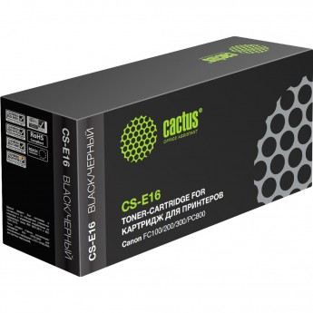 Лазерный картридж CACTUS CS-E16 (E-16) для Canon FC 21, 100, 200, 300, 530, 740, 770, PC 140, 160, 300, 400, 530, 680, 710, 750, 780, 790, 850, 870, 880, 920, 950, Olivetti Copia 8004, 8006, 9004, 9404, черный, 2 000 стр. Лазерный картридж CACTUS CS-E16 (E-16) для Canon FC 21, 100, 200, 300, 530, 740, 770, PC 140, 160, 300, 400, 530, 680, 710, 750, 780, 790, 850, 870, 880, 920, 950, Olivetti Copia 8004, 8006, 9004, 9404, черный, 2 000 стр.