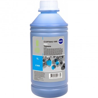 Чернила CACTUS CS-EPT6642-1000 для Epson L100, L110, L120, L132, L200, L210, L222, L300, L312, L350, L355, L382, L386, L456, L486, L550, L555, L566, L605, L655, L1300, L1455, L3050, L3060, L3070, L362, L364, L366, голубой, 1000 мл Чернила CACTUS CS-EPT6642-1000 для Epson L100, L110, L120, L132, L200, L210, L222, L300, L312, L350, L355, L382, L386, L456, L486, L550, L555, L566, L605, L655, L1300, L1455, L3050, L3060, L3070, L362, L364, L366, голубой, 1000 мл