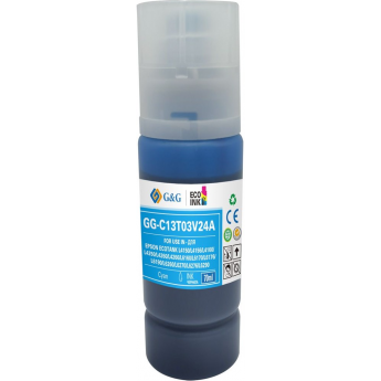Чернила CACTUS GG-C13T03V24A 101C голубой, для Epson L4150, L4160, L6160, L6170, 70 мл Чернила CACTUS GG-C13T03V24A 101C голубой, для Epson L4150, L4160, L6160, L6170, 70 мл