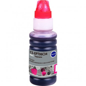 Чернила CACTUS CS-EPT06C34 №112 для Epson L6550, 6570, 11160, 15150, 15160, пурпурный, 70 мл Чернила CACTUS CS-EPT06C34 №112 для Epson L6550, 6570, 11160, 15150, 15160, пурпурный, 70 мл