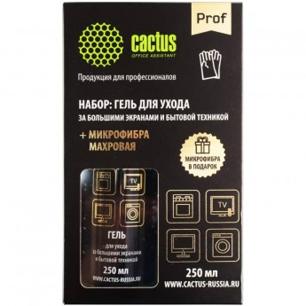 Чистящий набор (салфетки + гель) CACTUS коробка 2шт 25х25см 18х18см 250мл Чистящий набор (салфетки + гель) CACTUS коробка 2шт 25х25см 18х18см 250мл