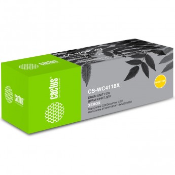 Фотобарабан (Drum-Unit) CACTUS CS-WC4118X (113R00671), черный, для Xerox Copycentre C20; FaxCentre 2218; WorkCentre 4118, 4118p, 4118x, 4118xn, m20, m20i, 20 000 стр. Фотобарабан (Drum-Unit) CACTUS CS-WC4118X (113R00671), черный, для Xerox Copycentre C20; FaxCentre 2218; WorkCentre 4118, 4118p, 4118x, 4118xn, m20, m20i, 20 000 стр.