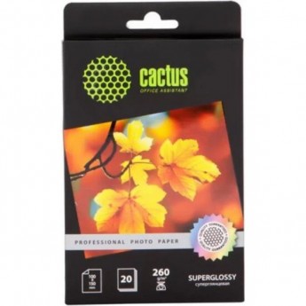 Фотобумага глянцевая CACTUS Prof CS-HGA626020, формат 10x15, 260г/м2 Фотобумага глянцевая CACTUS Prof CS-HGA626020, формат 10x15, 260г/м2