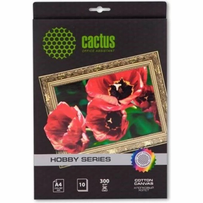 Холст CACTUS CS-СA426010 A4, 300г/м2, 10л, для струйной печати CS-SA426010 Холст CACTUS CS-СA426010 A4, 300г/м2, 10л, для струйной печати CS-SA426010