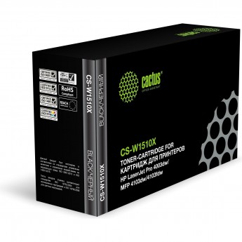 Картридж лазерный CACTUS CS-W1510X (HP W1510X) черный для HP LJ Pro 4003dw, MFP 4103dw, 4103fdw 9'700 стр Картридж лазерный CACTUS CS-W1510X (HP W1510X) черный для HP LJ Pro 4003dw, MFP 4103dw, 4103fdw 9'700 стр