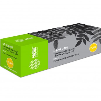 Лазерный картридж CACTUS CS-VLB600 (106R03943) для Xerox VersaLink B600, B605, B610, B615, черный, 25 900 стр. Лазерный картридж CACTUS CS-VLB600 (106R03943) для Xerox VersaLink B600, B605, B610, B615, черный, 25 900 стр.