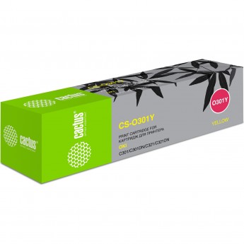 Лазерный картридж CACTUS CS-O301Y (44973541) для принтеров Oki C 301, 301dn, 321, 321dn, MC 332, 332dn, 342, 342dn, 342dnw, 342dw, желтый, 1 500 стр. Лазерный картридж CACTUS CS-O301Y (44973541) для принтеров Oki C 301, 301dn, 321, 321dn, MC 332, 332dn, 342, 342dn, 342dnw, 342dw, желтый, 1 500 стр.