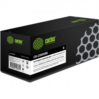 Лазерный картридж CACTUS CS-C055HBK (Cartridge 055H) для Canon LBP663Cdw, LBP664Cx, MF746Cx, MF742Cdw, MF744Cdw, черный, 7 600 стр. Лазерный картридж CACTUS CS-C055HBK (Cartridge 055H) для Canon LBP663Cdw, LBP664Cx, MF746Cx, MF742Cdw, MF744Cdw, черный, 7 600 стр.