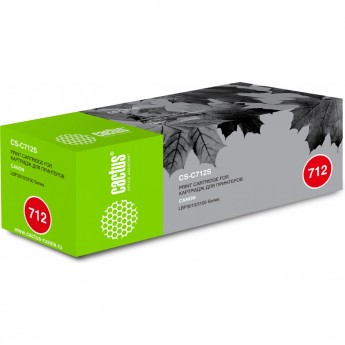 Лазерный картридж CACTUS CS-C712S (Cartridge 712) для Canon LBP 3010 i-Sensys, 3010b i-Sensys, 3020 i-Sensys, 3100 i-Sensys, черный, 1 500 стр. Лазерный картридж CACTUS CS-C712S (Cartridge 712) для Canon LBP 3010 i-Sensys, 3010b i-Sensys, 3020 i-Sensys, 3100 i-Sensys, черный, 1 500 стр.