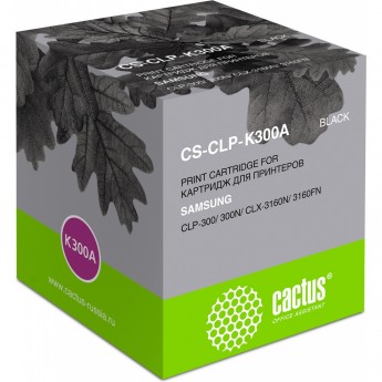 Лазерный картридж CACTUS CS-CLP-K300A (CLP-K300A) для Samsung CLP 300, 300n; CLX 2160, 2160n, 2160x, 2161k, 2161kn, 3130, 3130n, 3160, 3160fn, 3160n, черный, 2 000 стр. Лазерный картридж CACTUS CS-CLP-K300A (CLP-K300A) для Samsung CLP 300, 300n; CLX 2160, 2160n, 2160x, 2161k, 2161kn, 3130, 3130n, 3160, 3160fn, 3160n, черный, 2 000 стр.