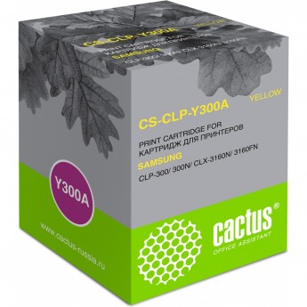 Лазерный картридж CACTUS CS-CLP-Y300A (CLP-Y300A) для Samsung CLP 300, 300n; CLX 2160, 2160n, 2160x, 2161k, 2161kn, 3130, 3130n, 3160, 3160fn, 3160n, желтый, 1 000 стр. Лазерный картридж CACTUS CS-CLP-Y300A (CLP-Y300A) для Samsung CLP 300, 300n; CLX 2160, 2160n, 2160x, 2161k, 2161kn, 3130, 3130n, 3160, 3160fn, 3160n, желтый, 1 000 стр.