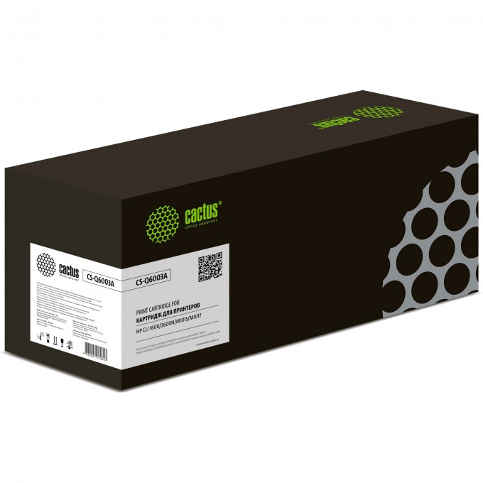 Лазерный картридж CACTUS (HP 124A) для HP Color LaserJet 1600, 2600, 2600n, 2605, 2605dn, CM1015, CM1015 MFP, CM1017, пурпурный, 2 000 стр. CS-Q6003A