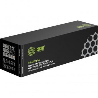 Лазерный картридж CACTUS CS-CF210A (HP 131A) для HP Color LaserJet M251, M251n, M251nw, M276, M276n, M276nw, черный, 1 600 стр. Лазерный картридж CACTUS CS-CF210A (HP 131A) для HP Color LaserJet M251, M251n, M251nw, M276, M276n, M276nw, черный, 1 600 стр.