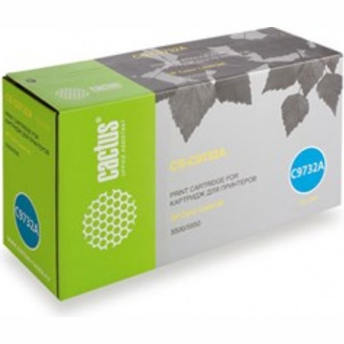 Лазерный картридж CACTUS (HP 645A) для HP Color LaserJet 5500, 5500DN, 5500DTN, 5500HDN, 5500TDN, 5500N, 5550, 5550DN, 5550DTN, 5550HDN, 5550N, желтый, 12 000 стр. CS-C9732AR