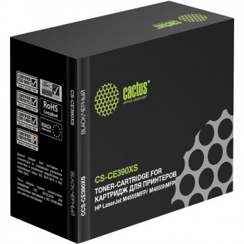 Лазерный картридж CACTUS CS-CE390XS (HP 90X) для HP LaserJet M602dn, M602n, M602x, M603dn, M603n, M603xh, M4555, M4555dn, M4555f, M4555fskm, M4555h, черный, увеличенной емкости, 24 000 стр. Лазерный картридж CACTUS CS-CE390XS (HP 90X) для HP LaserJet M602dn, M602n, M602x, M603dn, M603n, M603xh, M4555, M4555dn, M4555f, M4555fskm, M4555h, черный, увеличенной емкости, 24 000 стр.
