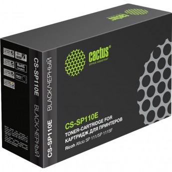 Лазерный картридж CACTUS CS-SP110E (SP 110E) для Ricoh Aficio SP 111, SP 111SF, SP 111SU, черный, 2 000 стр. Лазерный картридж CACTUS CS-SP110E (SP 110E) для Ricoh Aficio SP 111, SP 111SF, SP 111SU, черный, 2 000 стр.