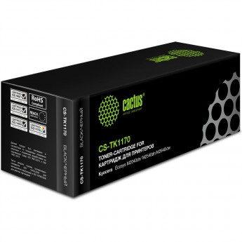 Лазерный картридж CACTUS CS-TK1170 (TK-1170) для Kyocera Mita Ecosys M2040dn, M2540dn, M2540dw, M2640idw, черный, 7 200 стр. Лазерный картридж CACTUS CS-TK1170 (TK-1170) для Kyocera Mita Ecosys M2040dn, M2540dn, M2540dw, M2640idw, черный, 7 200 стр.