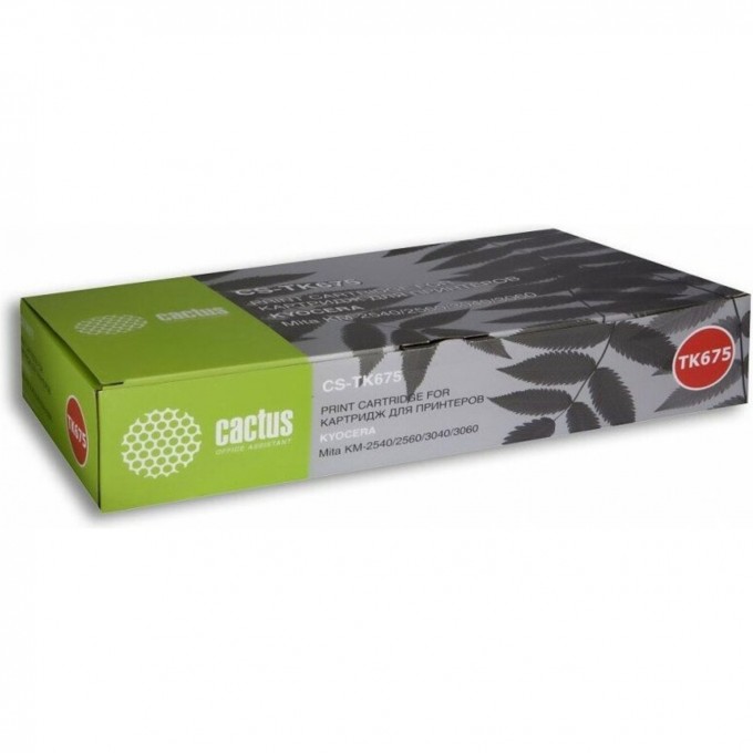 Лазерный картридж CACTUS (TK-675) для принтеров Kyocera Mita KM 2540, 2560, 3040, 3060, черный, 20 000 стр. CS-TK675 Лазерный картридж CACTUS (TK-675) для принтеров Kyocera Mita KM 2540, 2560, 3040, 3060, черный, 20 000 стр. CS-TK675