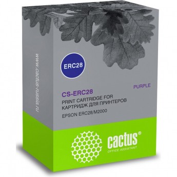 Матричный картридж CACTUS CS-ERC28 для Epson ERC28, M2000, фиолетовый Матричный картридж CACTUS CS-ERC28 для Epson ERC28, M2000, фиолетовый