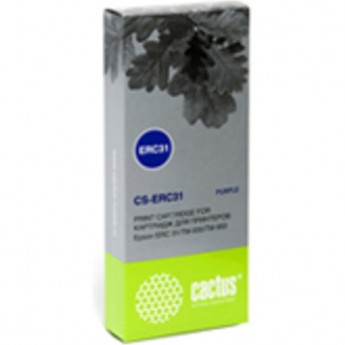 Матричный картридж CACTUS CS-ERC31 (ERC-31) для Epson ERC 31, TM-930, 950, фиолетовый Матричный картридж CACTUS CS-ERC31 (ERC-31) для Epson ERC 31, TM-930, 950, фиолетовый
