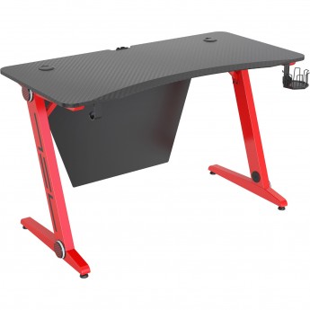 Стол игровой CACTUS CS-GTZ-RDBK-CARBON столешница МДФ карбон, каркас красный Стол игровой CACTUS CS-GTZ-RDBK-CARBON столешница МДФ карбон, каркас красный