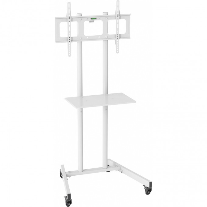 Стойка для телевизора CACTUS CS-ST04 37"-70" 68кг напольный мобильный белый cs-st04wt Стойка для телевизора CACTUS CS-ST04 37"-70" 68кг напольный мобильный белый cs-st04wt