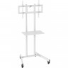 Стойка для телевизора CACTUS CS-ST04 37"-70" 68кг напольный мобильный белый cs-st04wt Стойка для телевизора CACTUS CS-ST04 37"-70" 68кг напольный мобильный белый cs-st04wt