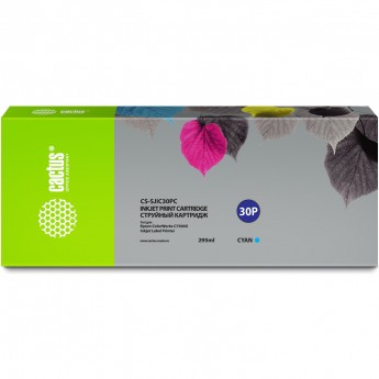 Струйный картридж CACTUS CS-SJIC30PC (SJIC30P-C) для Epson ColorWorks TM-C7500G, голубой, 295 мл Струйный картридж CACTUS CS-SJIC30PC (SJIC30P-C) для Epson ColorWorks TM-C7500G, голубой, 295 мл